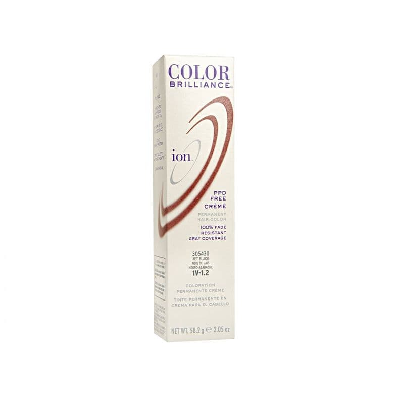Tinte Permanente En Crema Ion Negro azabache 1V