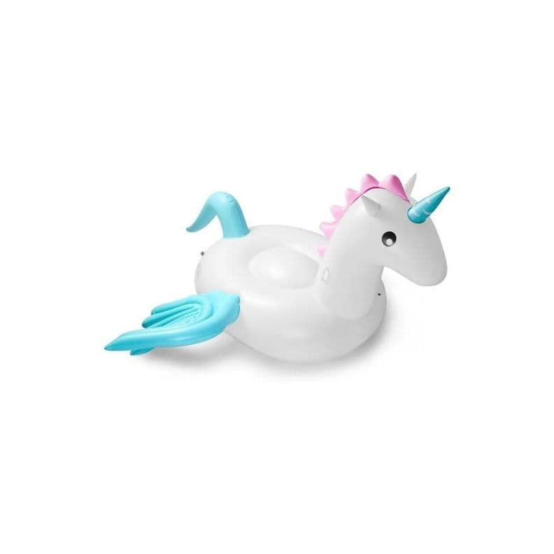 Flotador Unicornio Con Alas Inflable 240cms - PS Blanco