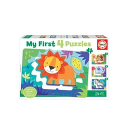 Puzzle Infantil Animales de la Selva (My First 4) - PS Blanco