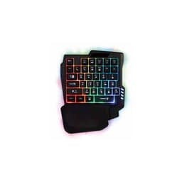 Teclado Gamer De Una Mano 35 Teclas Retroiluminado - PuntoStore Negro