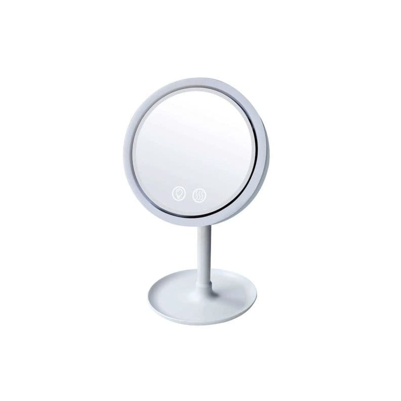 Espejo 5x Para Maquillaje Con Luz Led Y Ventilador - PuntoStore Blanco