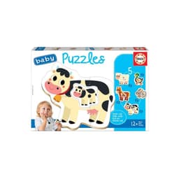 Puzzle Baby 2 A 4 Piezas La Granja Educa - PS Blanco
