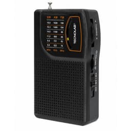 Radio Portatil FM Recargable USB C Mini de Bolsillo - PS Negro