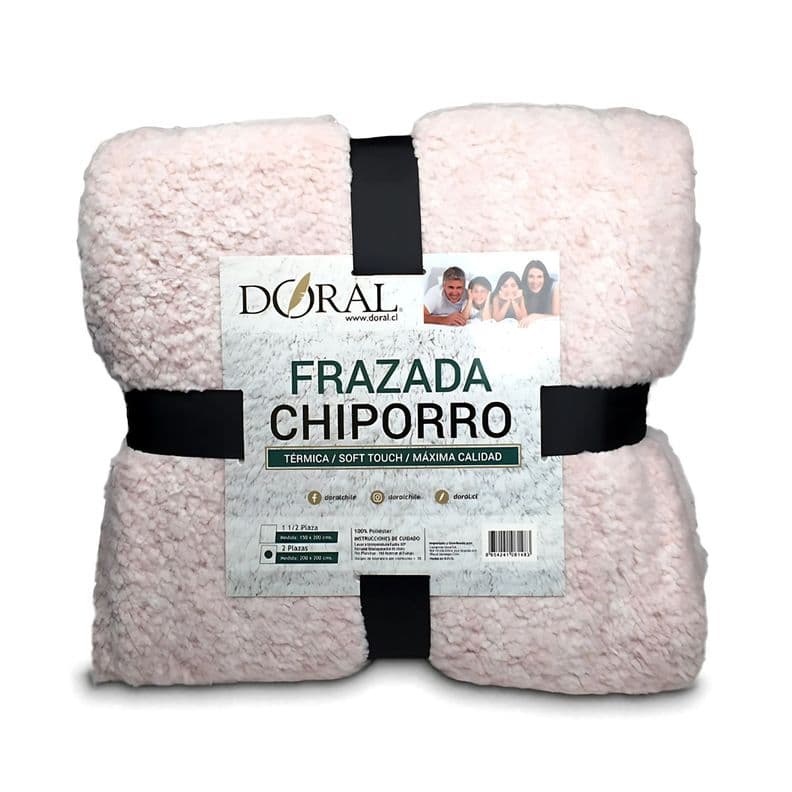 Frazada Chiporro Two Tones 2 Plazas Tonos Claros - PS