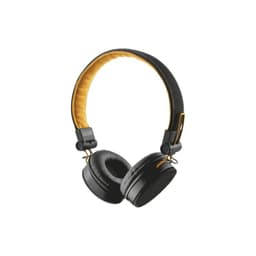 Audifonos Diseno Urbano 3.5mm Fyber Negro Con Naranjo - PuntoStore