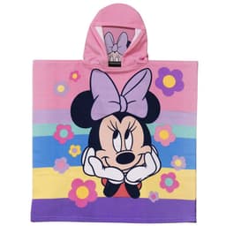 Toalla Playa Capucha Minnie Flores 60x60 Cm Microfibra PS