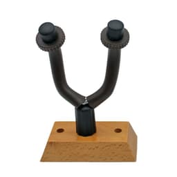 Pack 2 Soportes De Pared Guitarra Bajo o Ukelele Doble - PS Negro