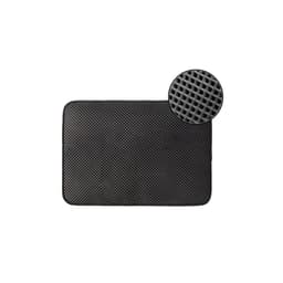 Alfombra Para Gatos Salida Arenero Impermeable - PuntoStore Negro