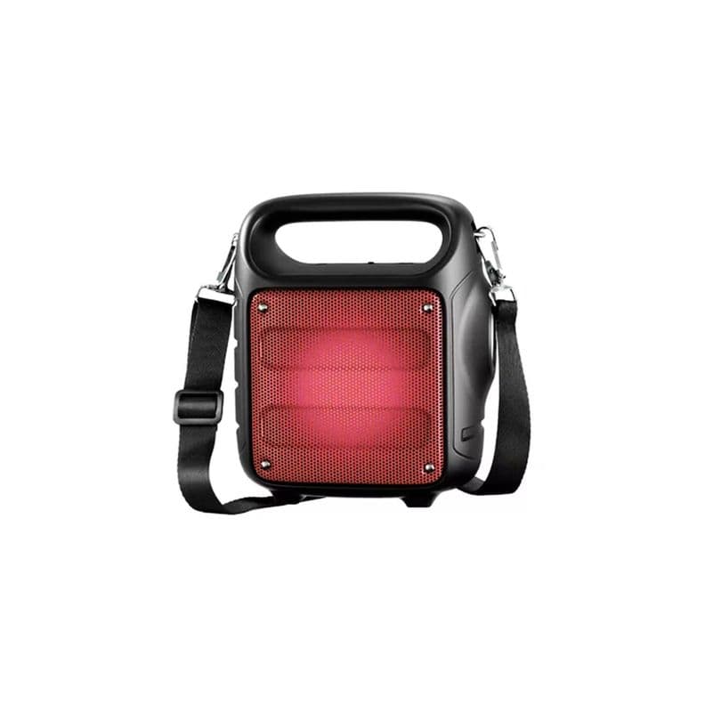 Parlante Bluetooth Con Iluminacion Rojo 5w Rms Portatil