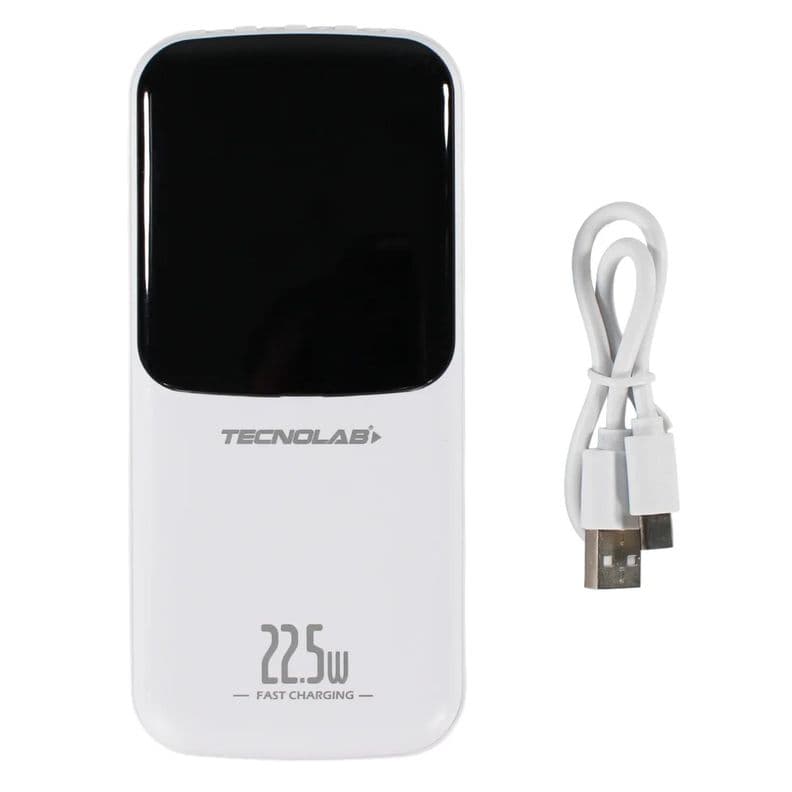 Power Bank 15000mAh 22.5W con 4 Cables Integrados Colores - PS Blanco