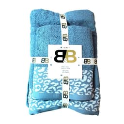 Juego De Dos Toallas Turcas Azul/diseno B&b Kitchen - Ps