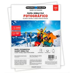 Papel Fotografico Glossy Doble Cara Carta 130g 50 Hojas PS