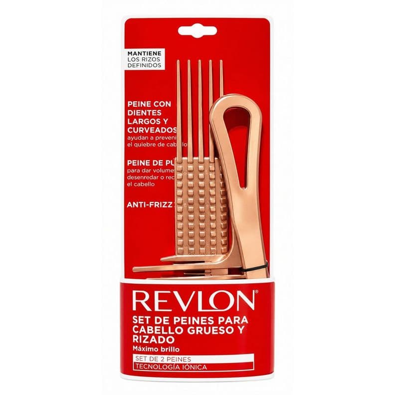 Peines Revlon Rizos Set Anti Frizz Volumen Definici n PS Rosado