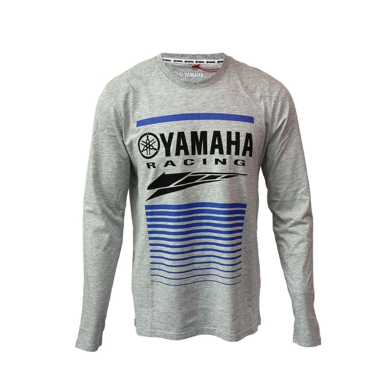Polera De Hombre Manga Larga Yamaha Racing Gris L