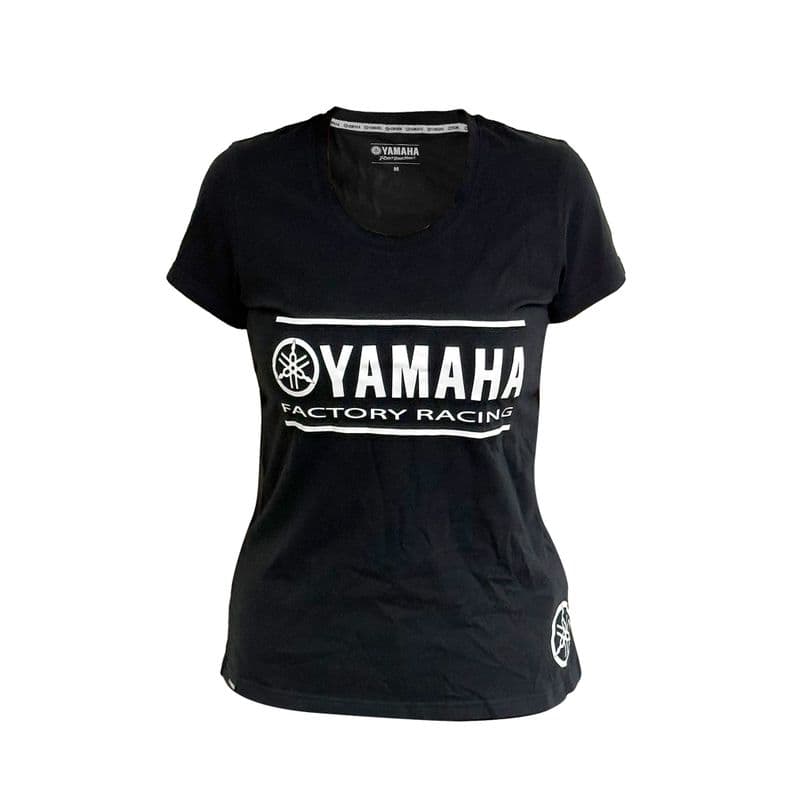 Polera De Mujer Manga Corta Yamaha Fact Racing Negro XL