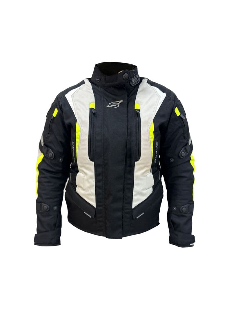 Chaqueta De Moto Spear Mft Bullet Perla Blanco XL