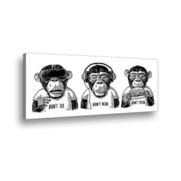 Canvas Monkey - 90x45 cm Diseno 1