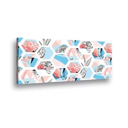 Canvas Flower Honeycomb - 90x45 cm Diseno 1