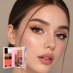 Paq 12 Paletas Maquillaje Completa Ojos Rostro Labios ALJ Blanco