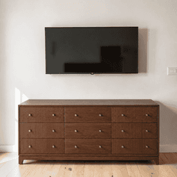 Comoda Premium de Palillaje Mueble de Dormitorio - Cafe - 150x40x90 cm