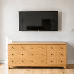 Comoda Premium de Palillaje Mueble de Dormitorio - Natural - 180x40x90 cm