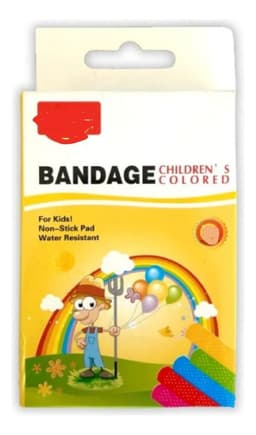 PACK 5 PARCHES CURITAS INFANTIL HERIDAS COLORES LAU