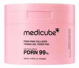 Medicube PDRN Pink Toner Gel Pads 70 pzs 120ml