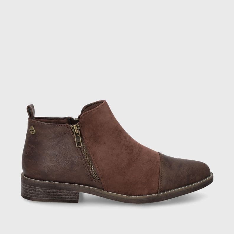 Botin Taco Cafe Oscuro Mujer C7338 Gotta CL 38