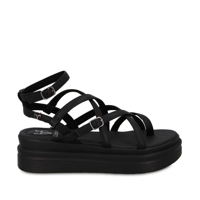 Sandalia Plataforma Negra Mujer 43017 Gotta Negro CL 37