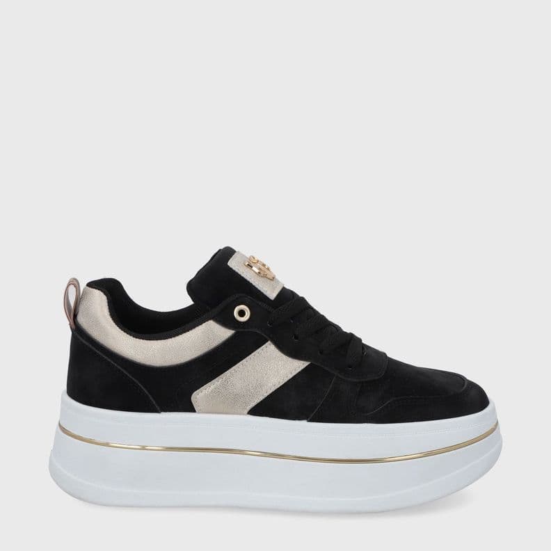 Zapatilla Plataforma Negra Mujer 58010 Gotta Negro 35