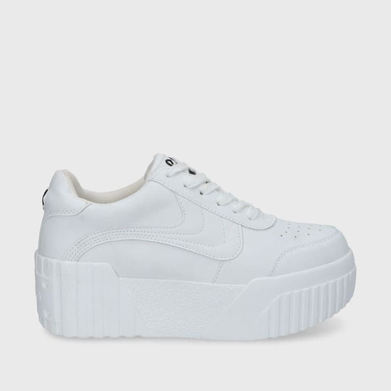 Zapatilla Blanca Cuero Mujer 13142 Gotta Blanco 39