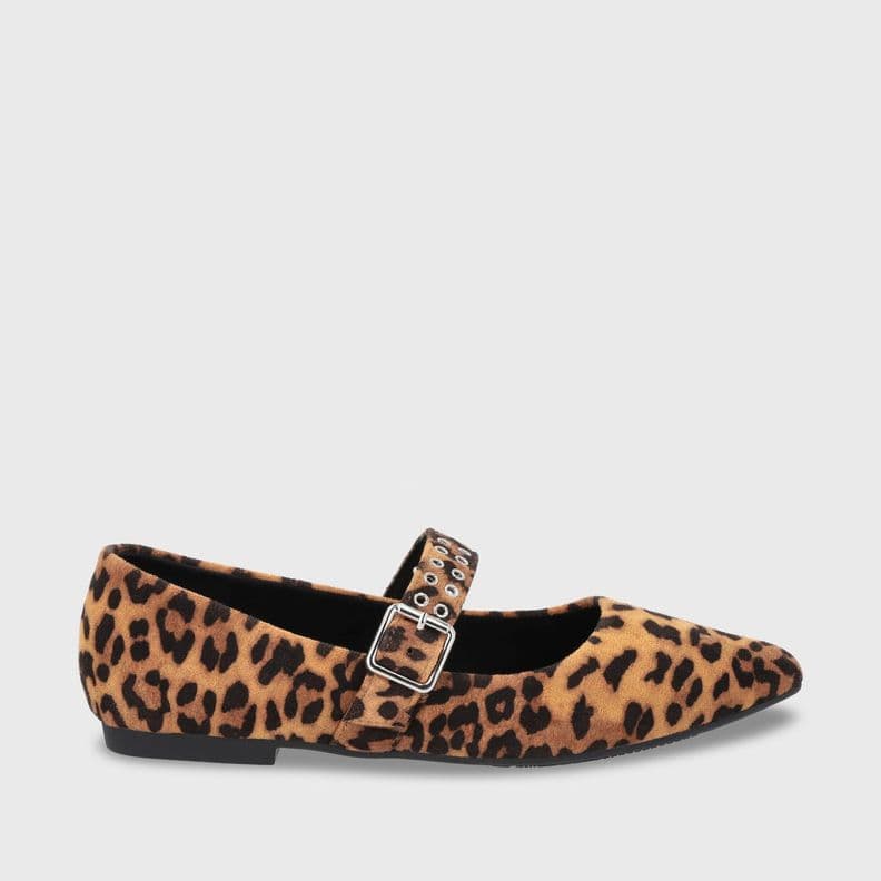 Ballerina Animal Print Mujer 54011 Gotta Negro CL 40