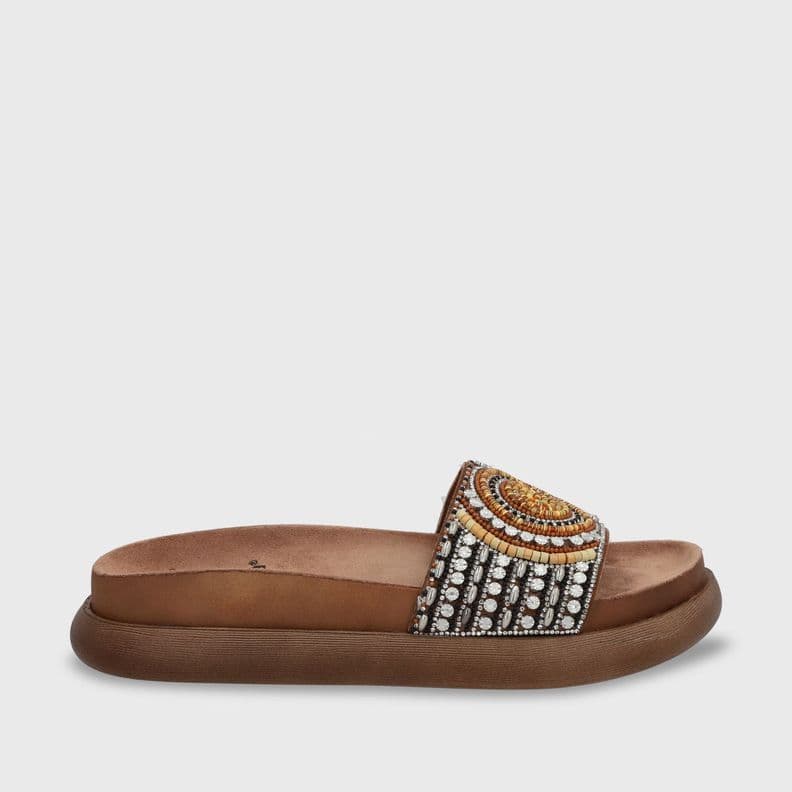 Sandalia Plano Beige Mujer 53704 Gotta CL 39