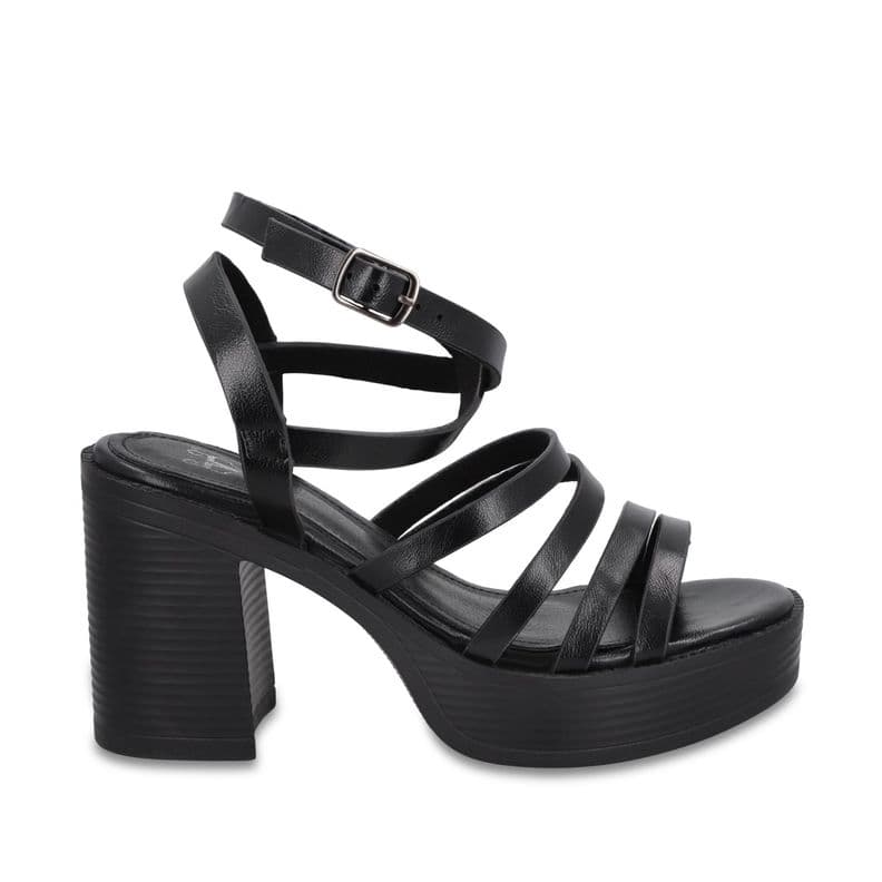 Sandalia Taco Negra Mujer 65921 Gotta Negro CL 40