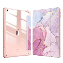 Funda Smart Cover Clear Marmol Para iPad Air 4ta 5ta 10.9 Rosado
