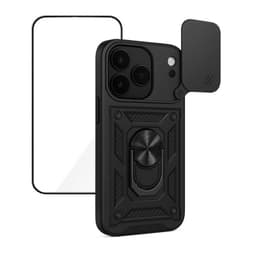 Carcasa Para iPhone 17 Anti Golpes Anillo Negro + Mica