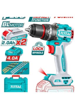 TAL PERC TOTAL 20V 13MM+2B 2A+C+MAL TIDLI207686-7 Turquesa