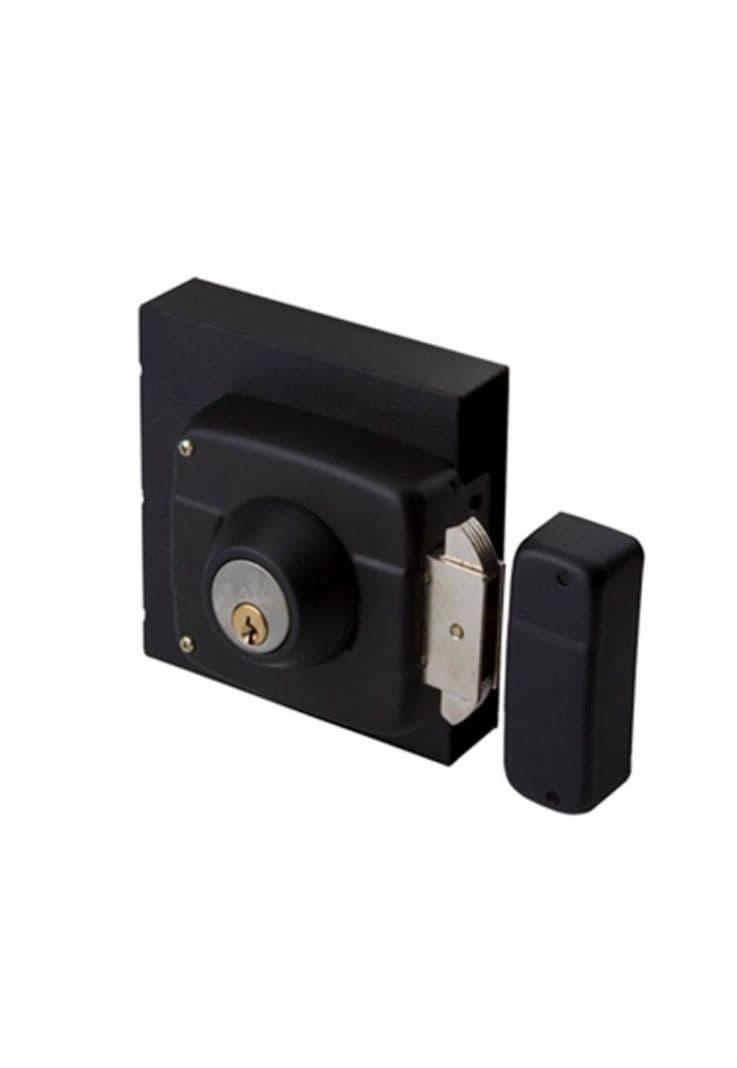 CERRADURA SOBREP ODIS 393 NEGRO C/CAJA METALICA