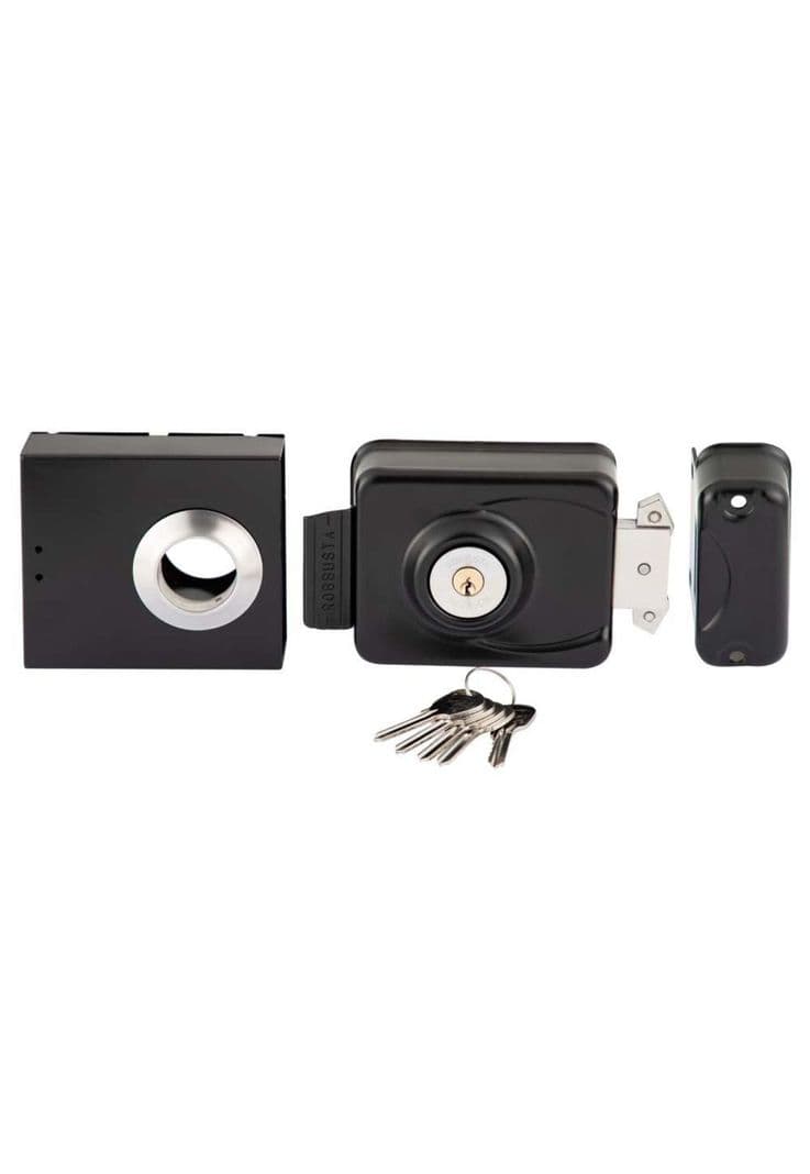 CERRADURA SOBREP POLI ROBBUSTA 7300 ANTIP C/CAJA NEGRO