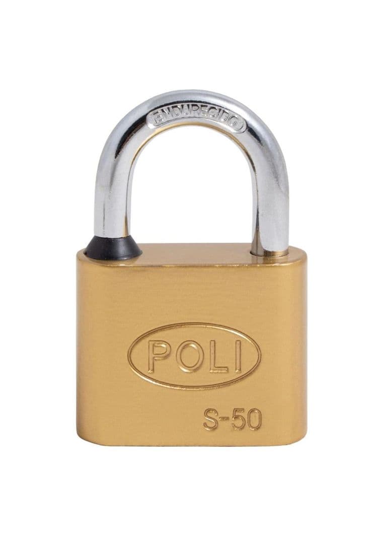 CANDADO POLI S 50MM BRONCE