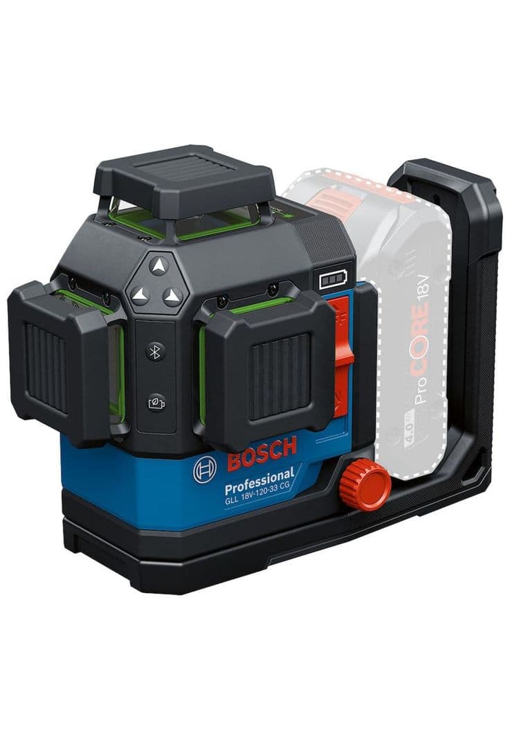 NIVEL LASER 360 LINEAL BOSCH GLL 18V-120-33 CG PRO Azul