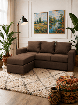 Sofa 3 cuerpos Seccional Lena Brown