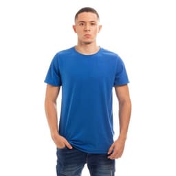 POLERA HOMBRE CUELLO REDONDO MANGA CORTA AZUL XL