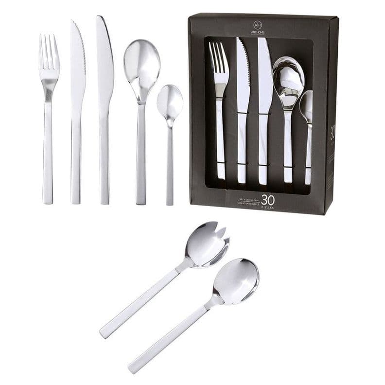 Set Cuchilleria 32 Piezas Acero Inoxidable Arthome CUC18