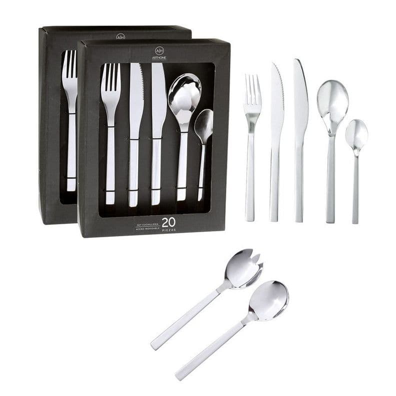 Set Cuchilleria 42 Piezas Acero Inoxidable Arthome CUC07
