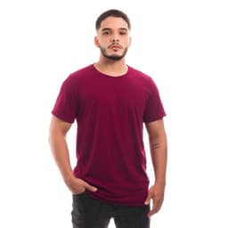 POLERA HOMBRE CUELLO REDONDO MANGA CORTA BURDEO XL