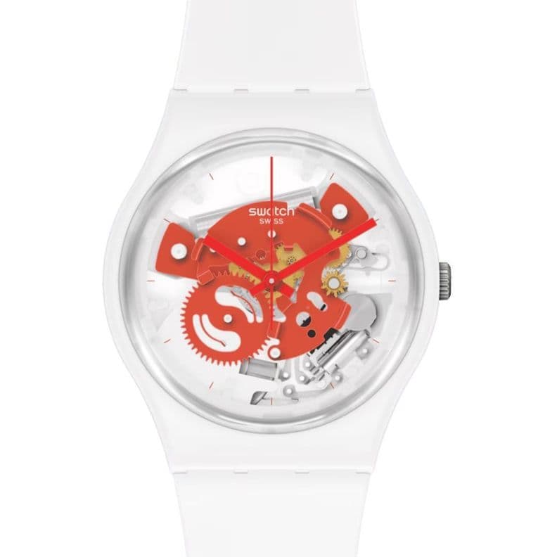 Reloj Mujer Swatch So31w104 Time To Red
