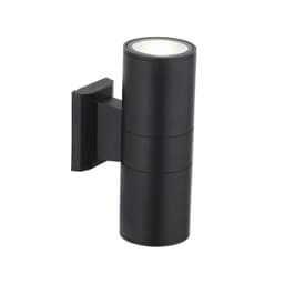 Aplique De Pared Exterior Doble E27 Stafford 26cm Negro