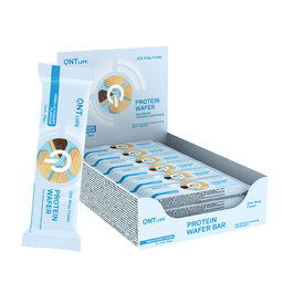 Caja 12 Barras Proteina Wafer Bar 35Grs Vainilla Blanco