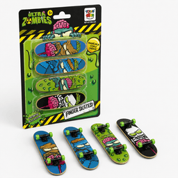 Juguete Finger Skate Zombie 4 Unidades - Ultra Zombies